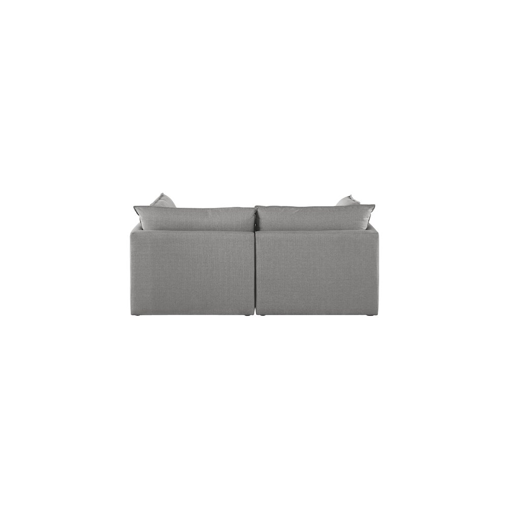 Mackenzie Grey Durable Linen Textured Modular Sofa. Picture 2