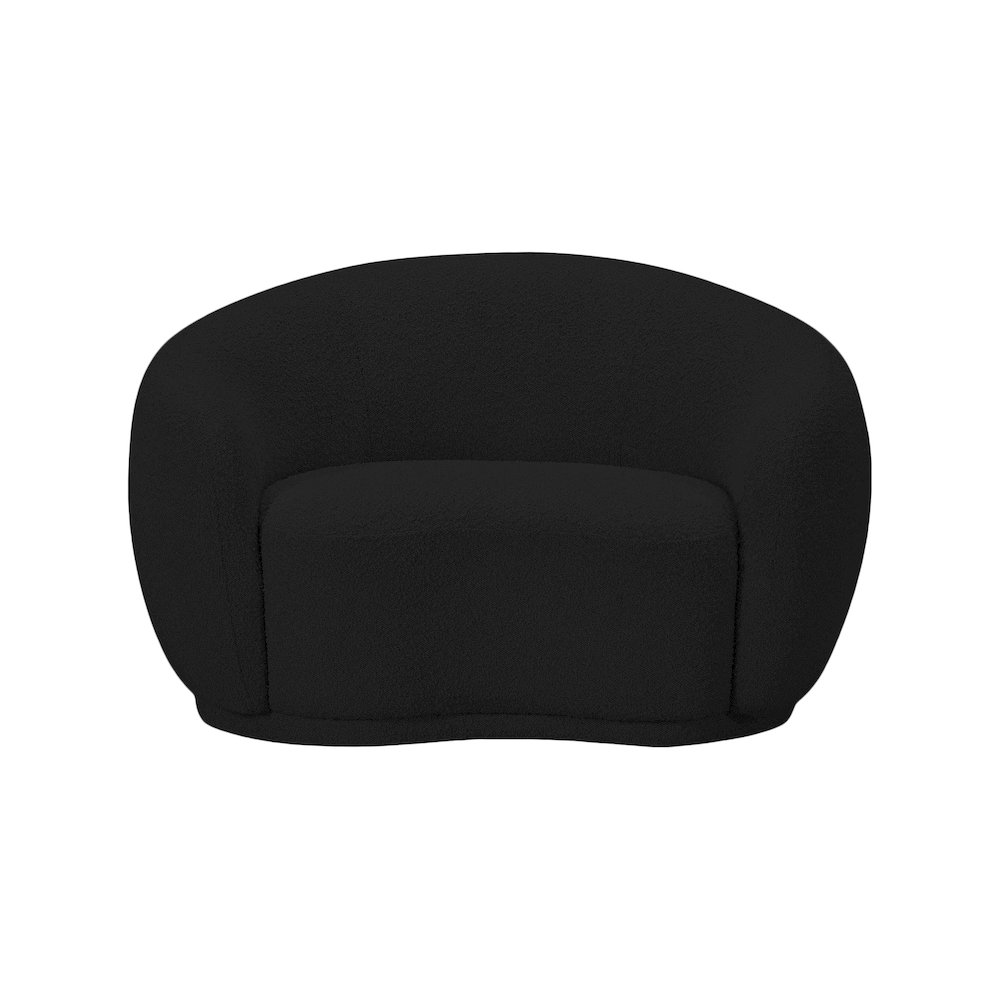 Hyde Black Boucle Fabric Chair. Picture 3