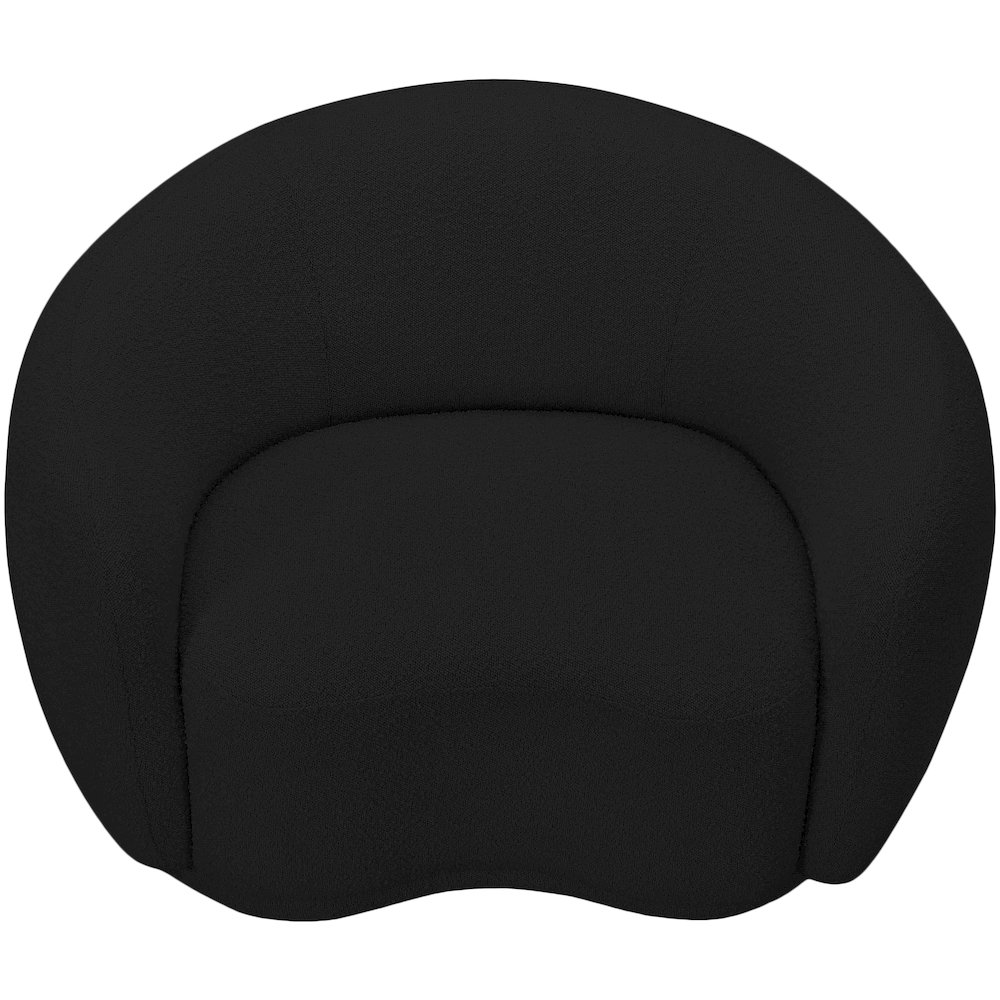 Hyde Black Boucle Fabric Chair. Picture 4