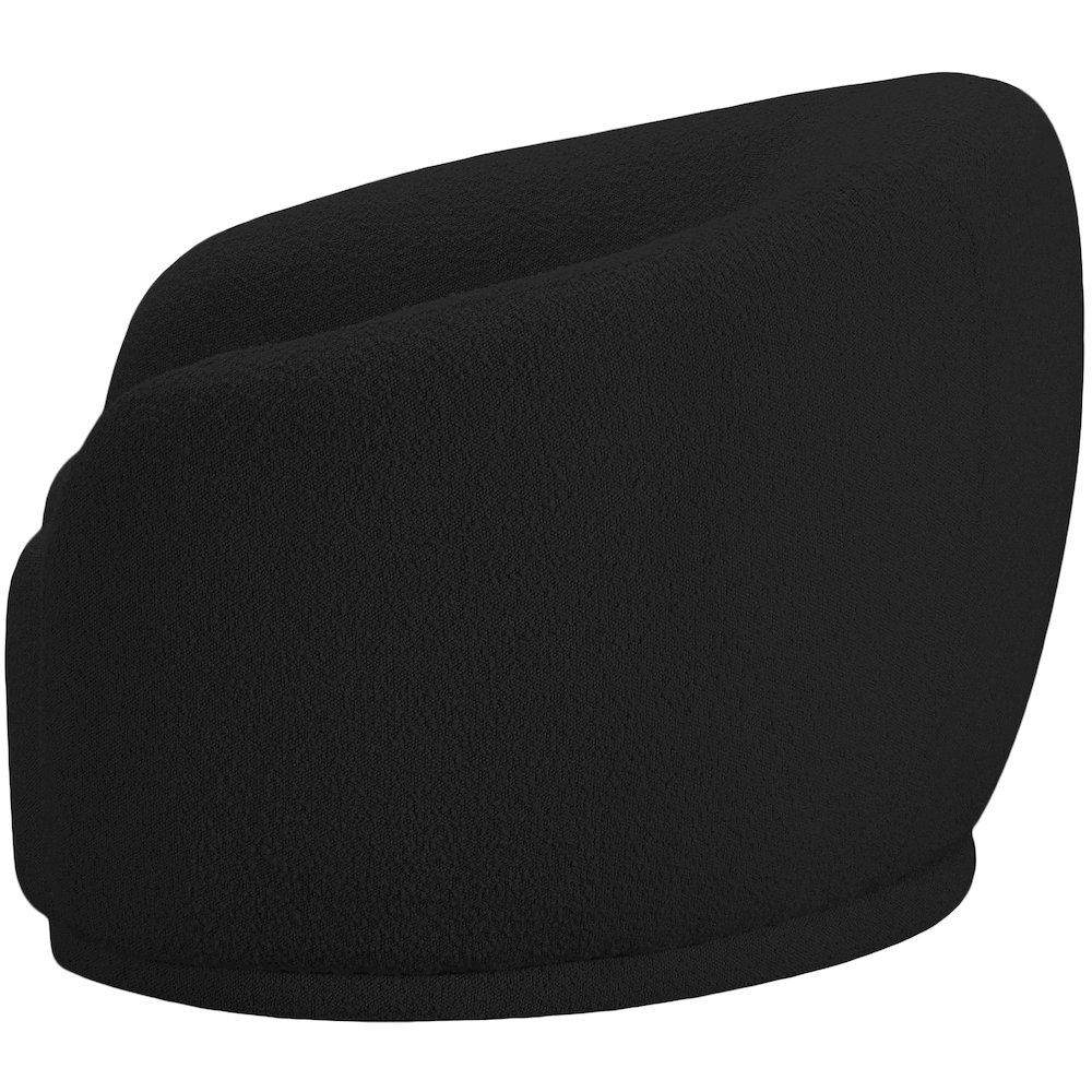 Hyde Black Boucle Fabric Chair. Picture 5
