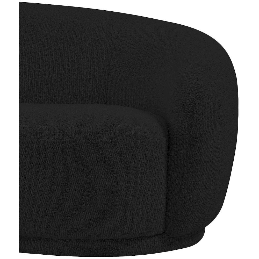 Hyde Black Boucle Fabric Chair. Picture 6