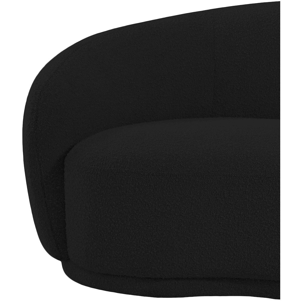 Hyde Black Boucle Fabric Chair. Picture 7