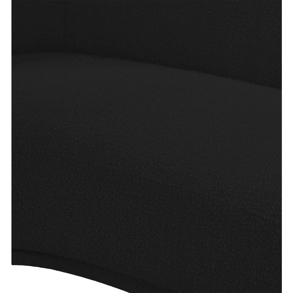 Hyde Black Boucle Fabric Chair. Picture 8