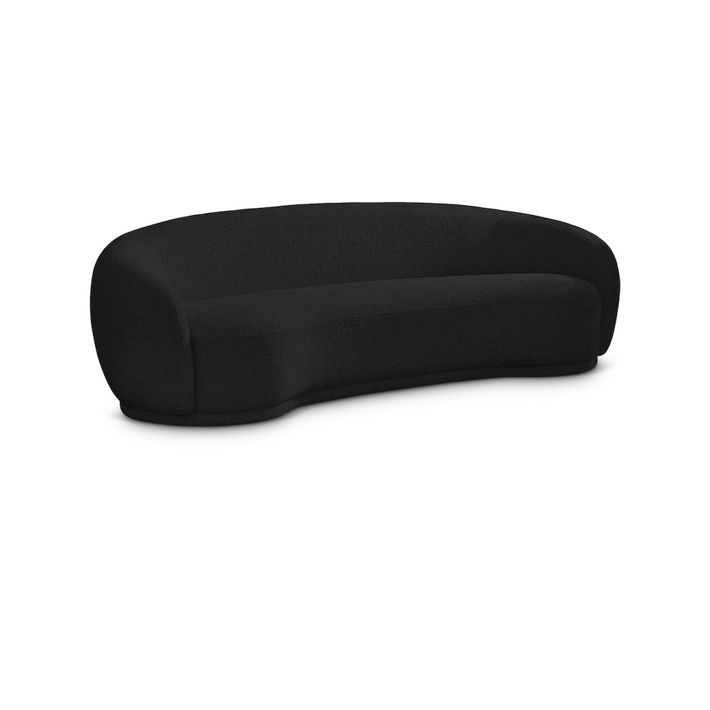 Hyde Black Boucle Fabric Sofa. Picture 1