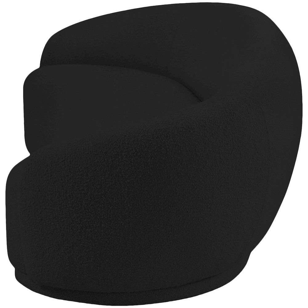 Hyde Black Boucle Fabric Sofa. Picture 6