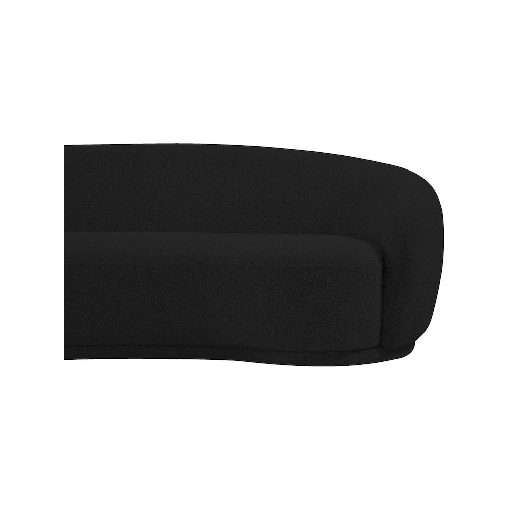 Hyde Black Boucle Fabric Sofa. Picture 7