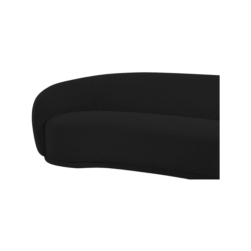 Hyde Black Boucle Fabric Sofa. Picture 8
