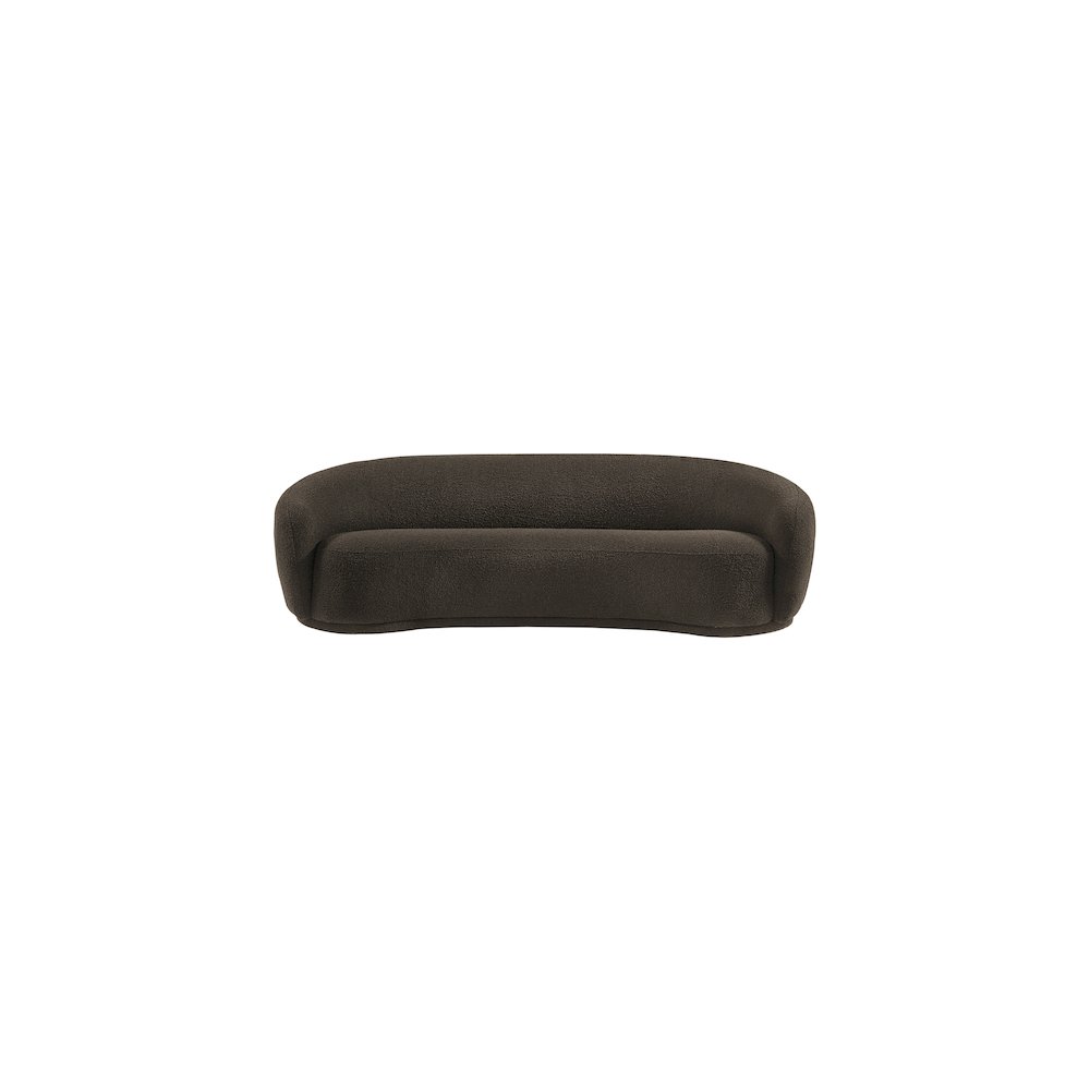 Hyde Brown Boucle Fabric Sofa. Picture 4