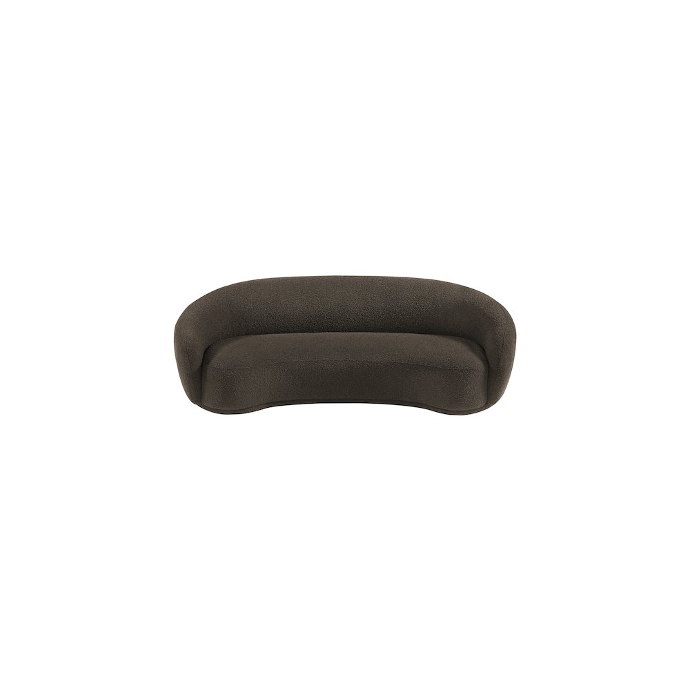 Hyde Brown Boucle Fabric Sofa. Picture 5