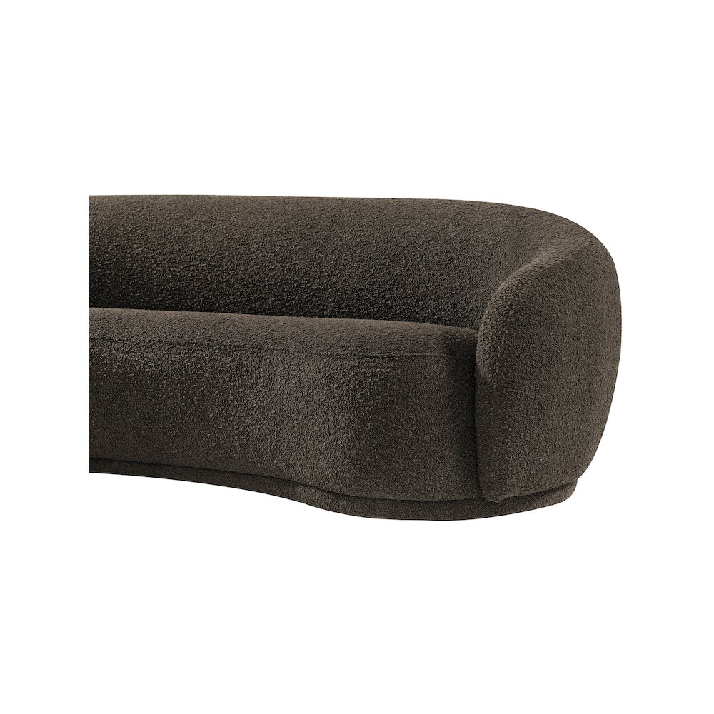 Hyde Brown Boucle Fabric Sofa. Picture 7