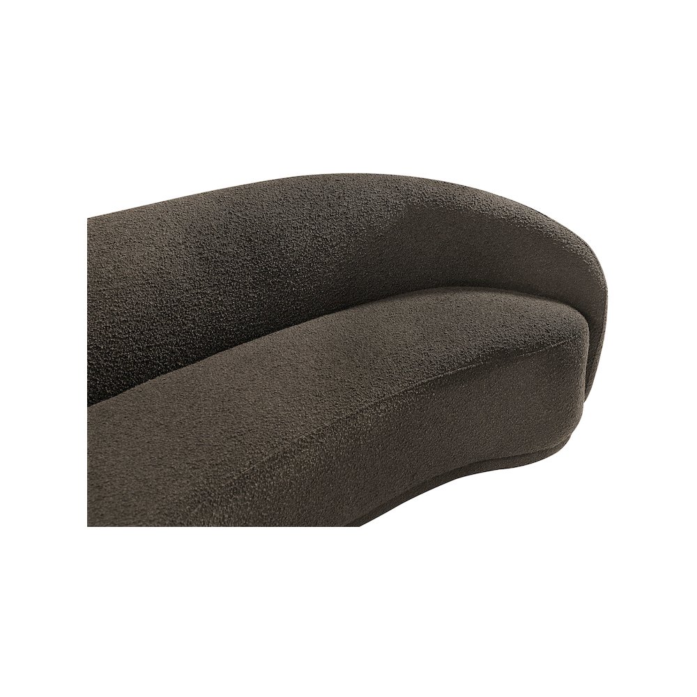 Hyde Brown Boucle Fabric Sofa. Picture 8