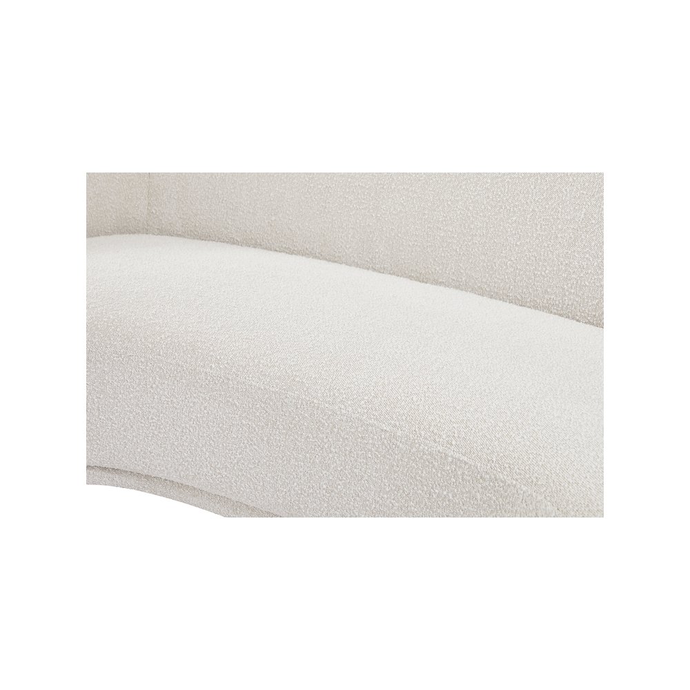 Hyde Cream Boucle Fabric Loveseat. Picture 9