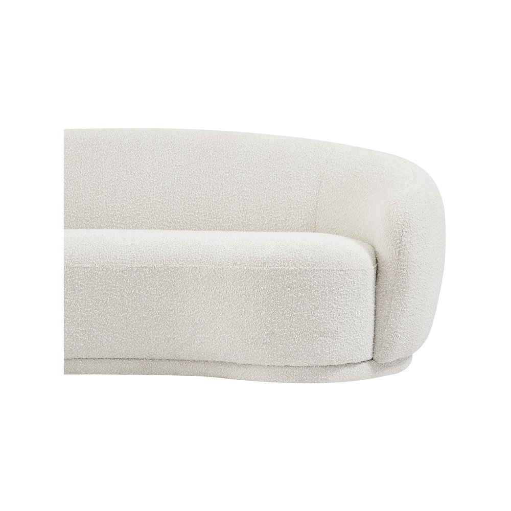 Hyde Cream Boucle Fabric Loveseat. Picture 7