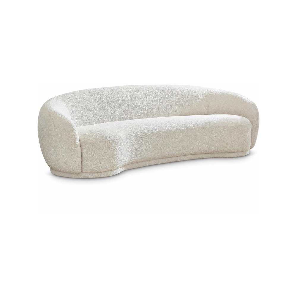 Hyde Cream Boucle Fabric Sofa. Picture 1