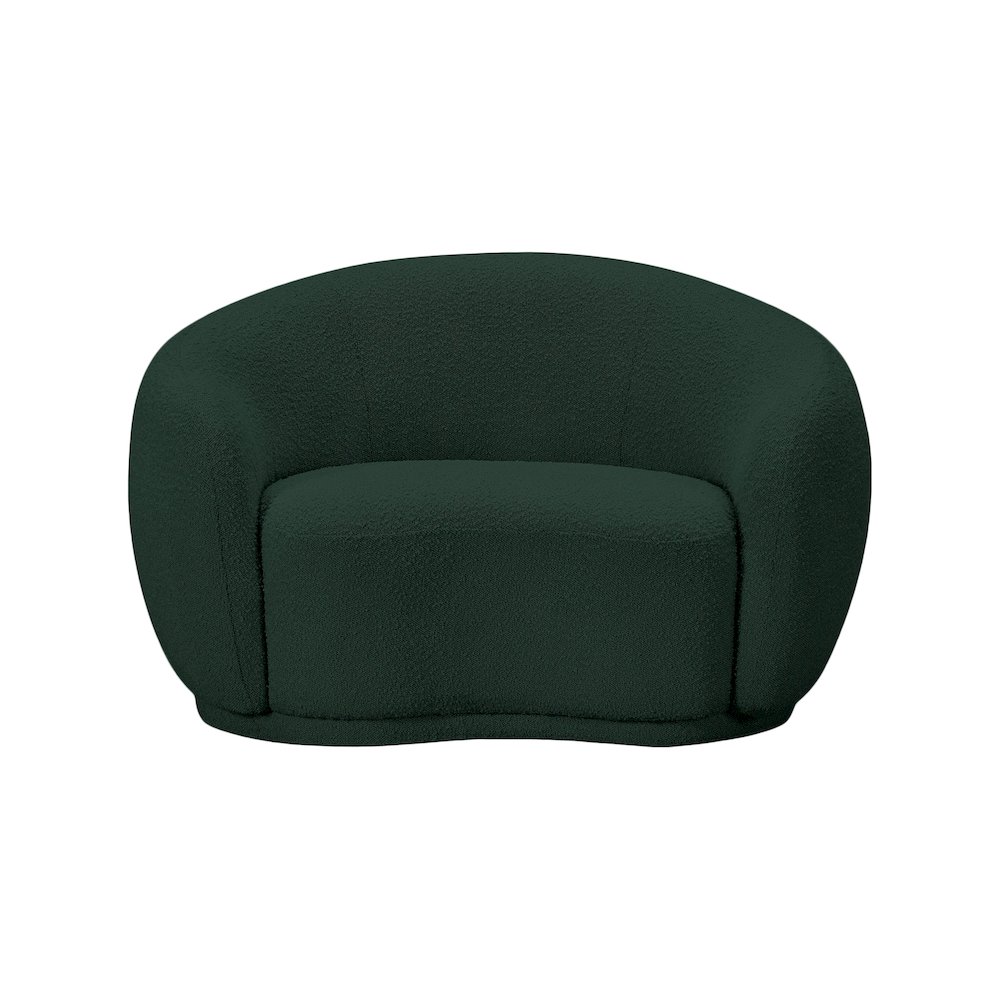 Hyde Green Boucle Fabric Chair. Picture 3