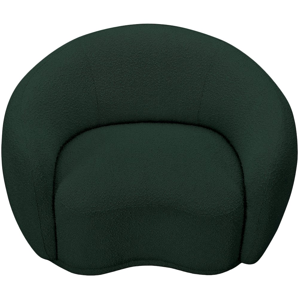 Hyde Green Boucle Fabric Chair. Picture 4