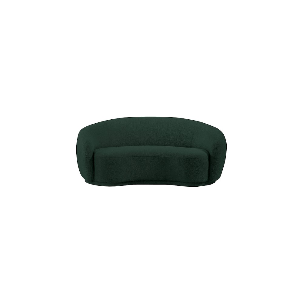 Hyde Green Boucle Fabric Loveseat. Picture 4