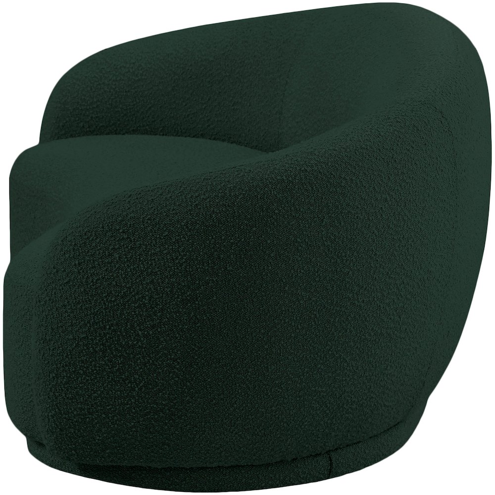 Hyde Green Boucle Fabric Loveseat. Picture 6