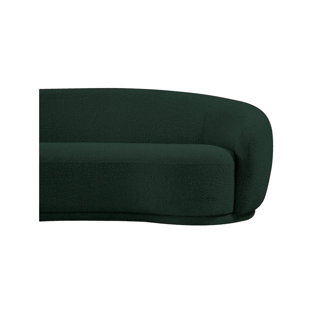 Hyde Green Boucle Fabric Loveseat. Picture 7
