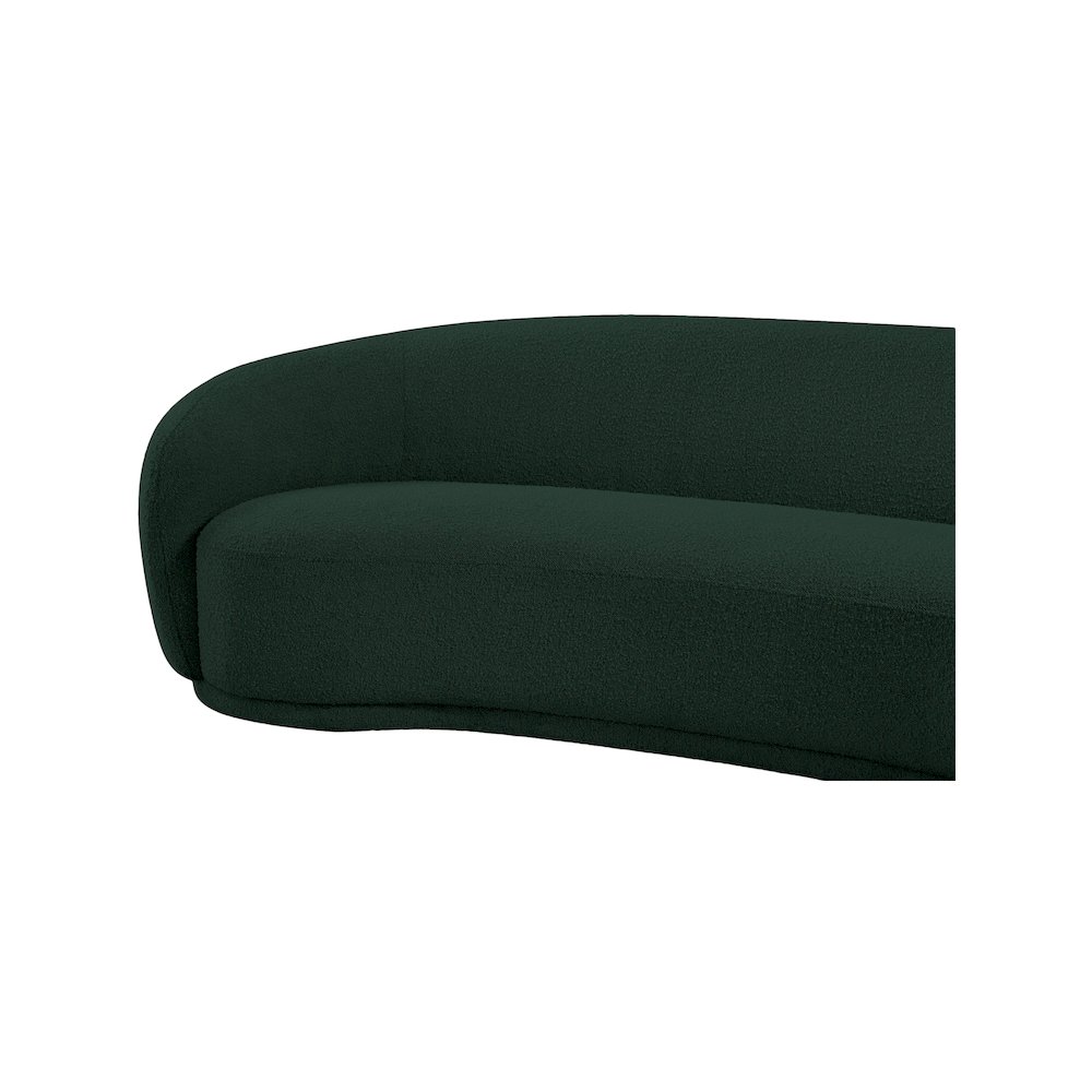 Hyde Green Boucle Fabric Loveseat. Picture 8