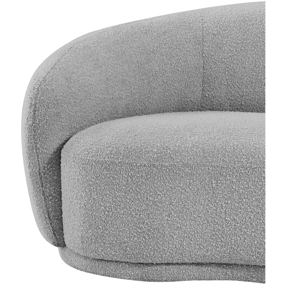 Hyde Grey Boucle Fabric Chair. Picture 7