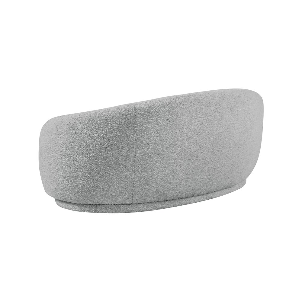 Hyde Grey Boucle Fabric Loveseat. Picture 3