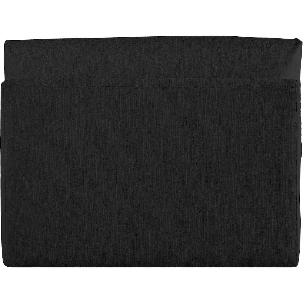 Ease Black Polyester Fabric Armless. Picture 2