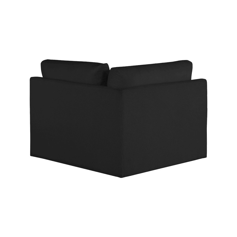 Ease Black Polyester Fabric Corner. Picture 2