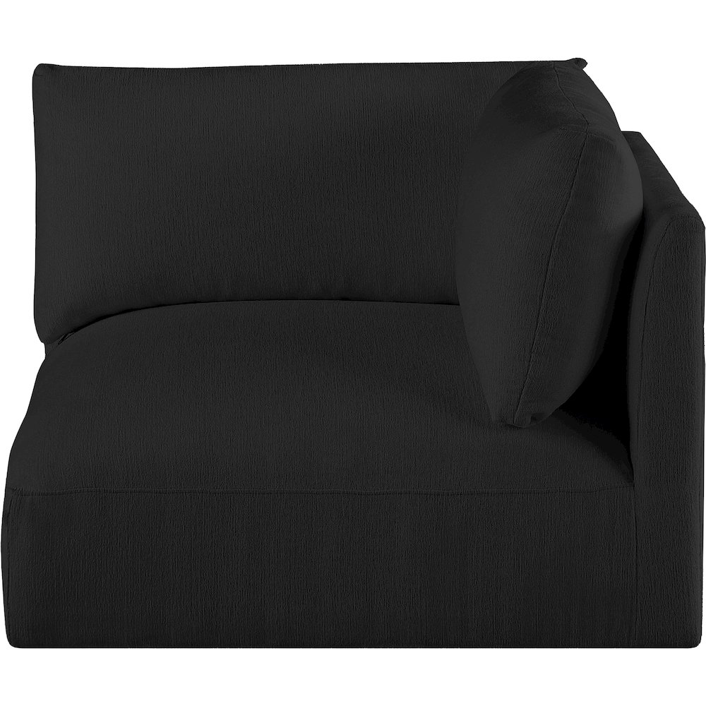 Ease Black Polyester Fabric Corner. Picture 3