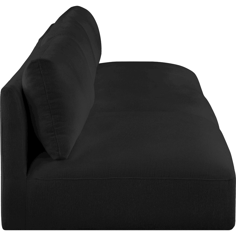 Ease Black Polyester Fabric Modular Sofa. Picture 4