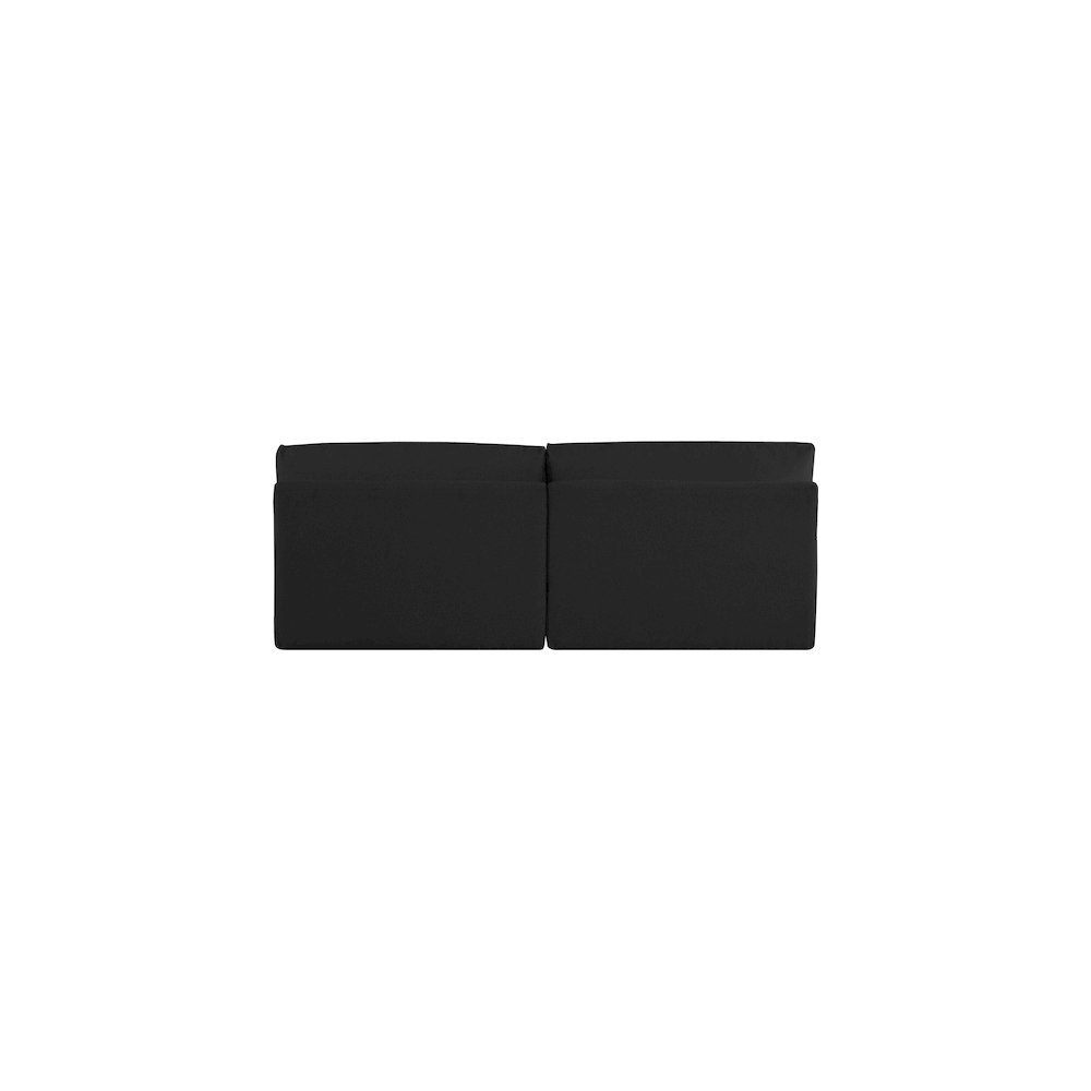 Ease Black Polyester Fabric Modular Sofa. Picture 2