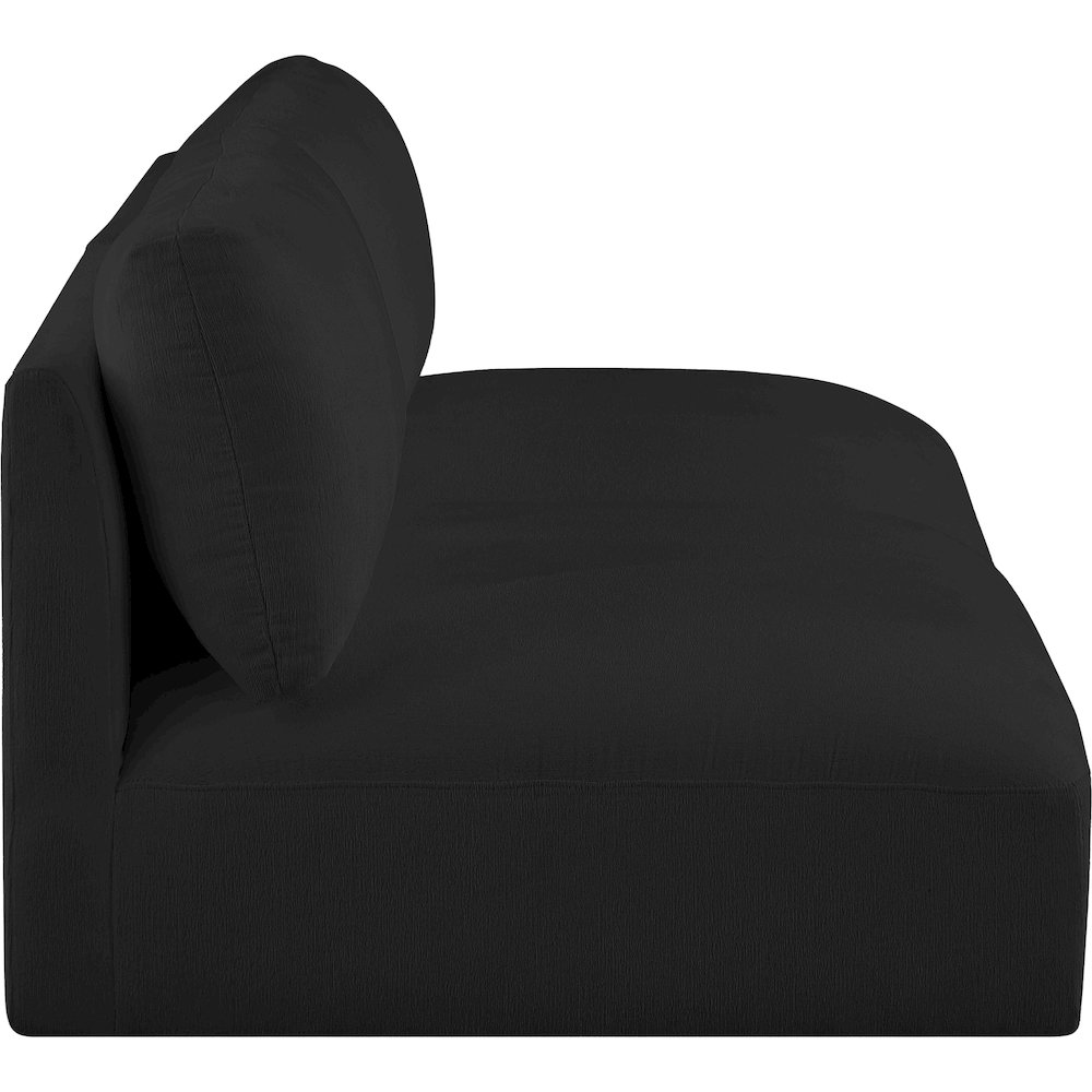 Ease Black Polyester Fabric Modular Sofa. Picture 4