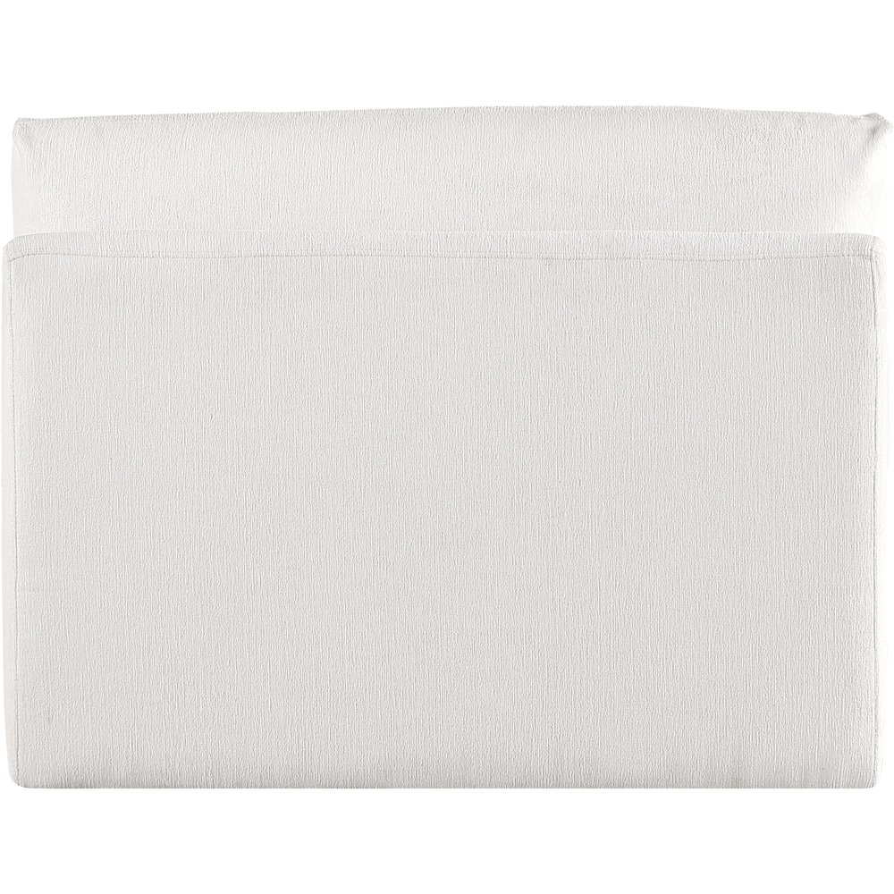 Ease Cream Polyester Fabric Armless. Picture 2