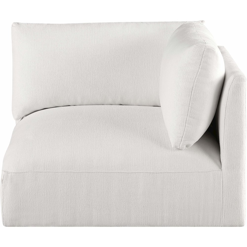 Ease Cream Polyester Fabric Corner. Picture 3