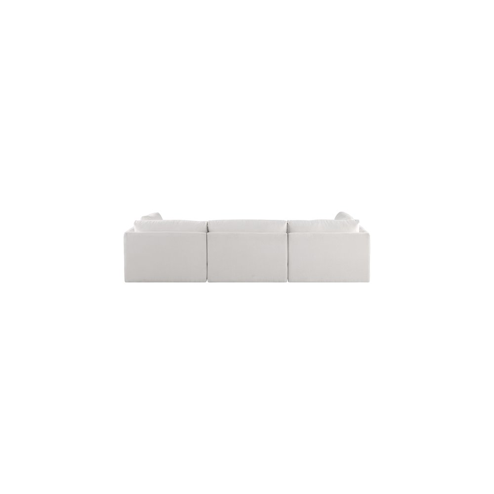 Ease Cream Polyester Fabric Modular Sofa. Picture 2