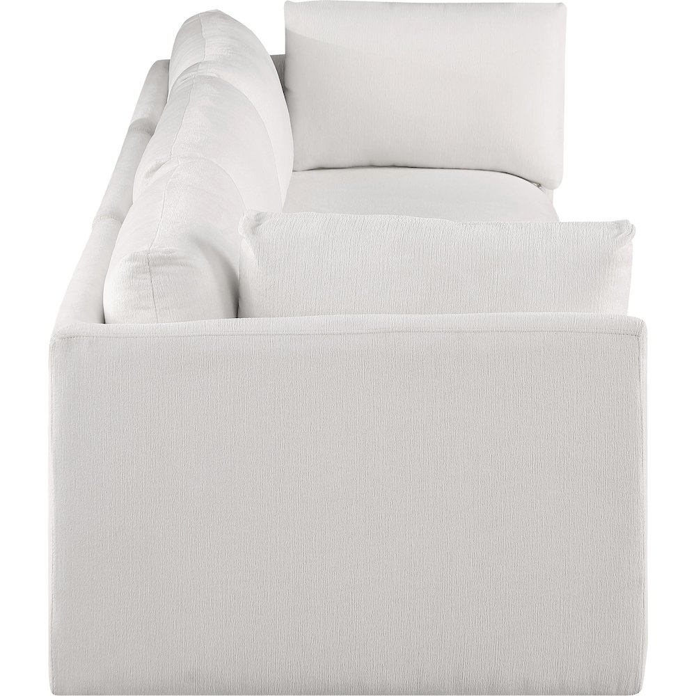 Ease Cream Polyester Fabric Modular Sofa. Picture 4