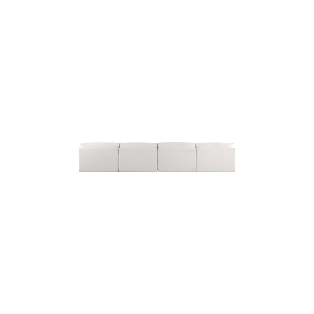 Ease Cream Polyester Fabric Modular Sofa. Picture 2