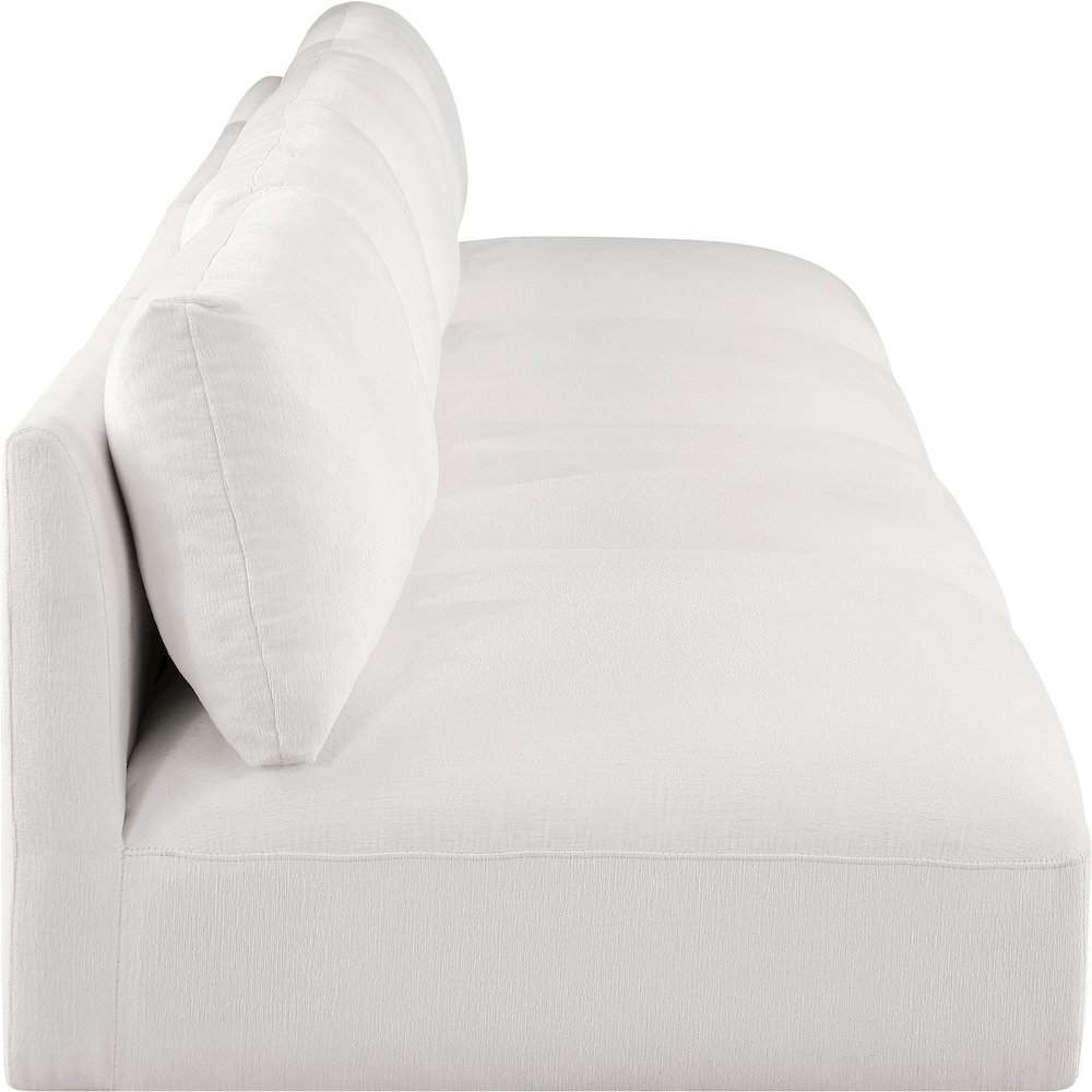 Ease Cream Polyester Fabric Modular Sofa. Picture 4