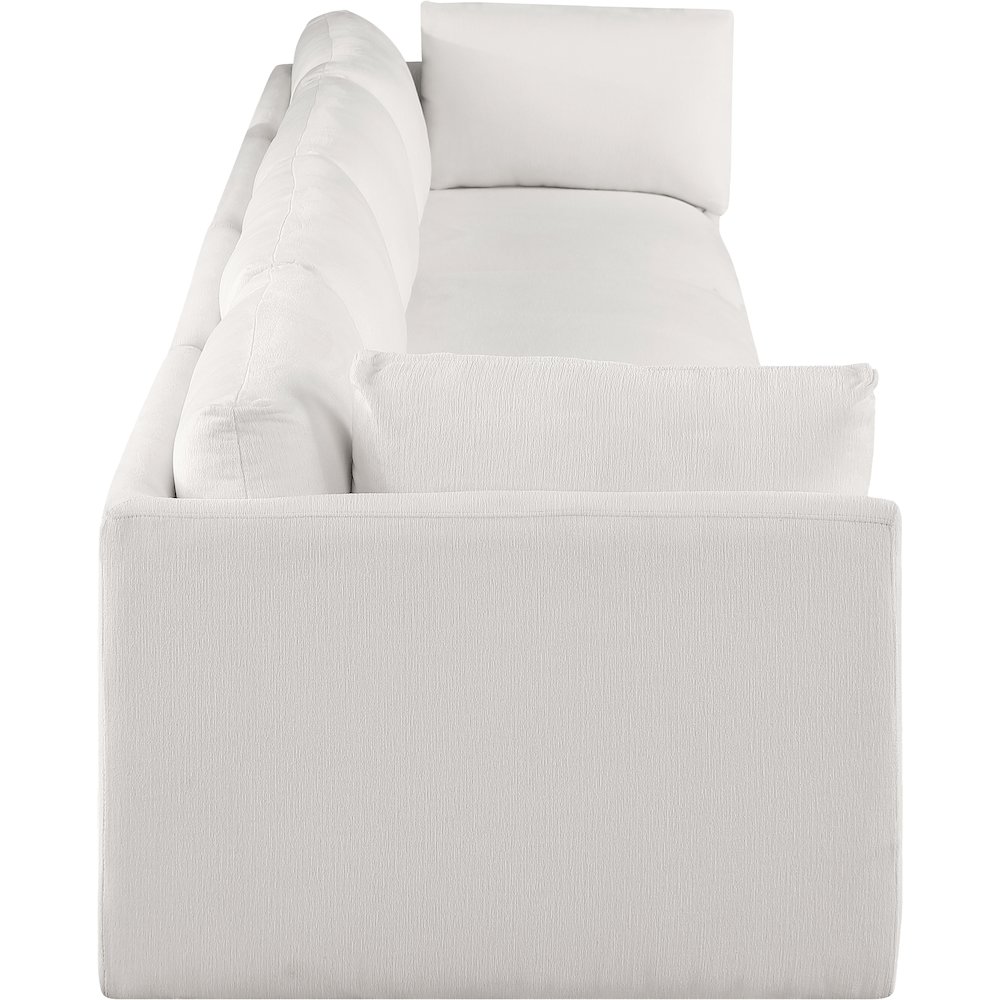 Ease Cream Polyester Fabric Modular Sofa. Picture 4