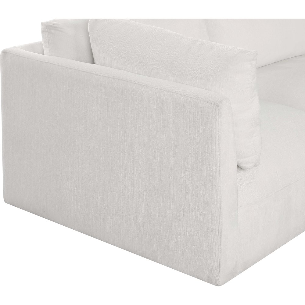 Ease Cream Polyester Fabric Modular Sofa. Picture 5