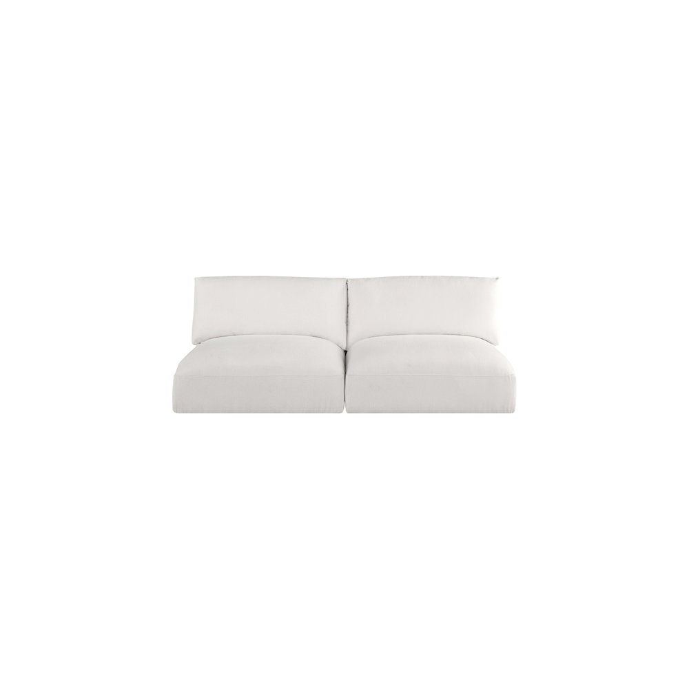 Ease Cream Polyester Fabric Modular Sofa. Picture 3
