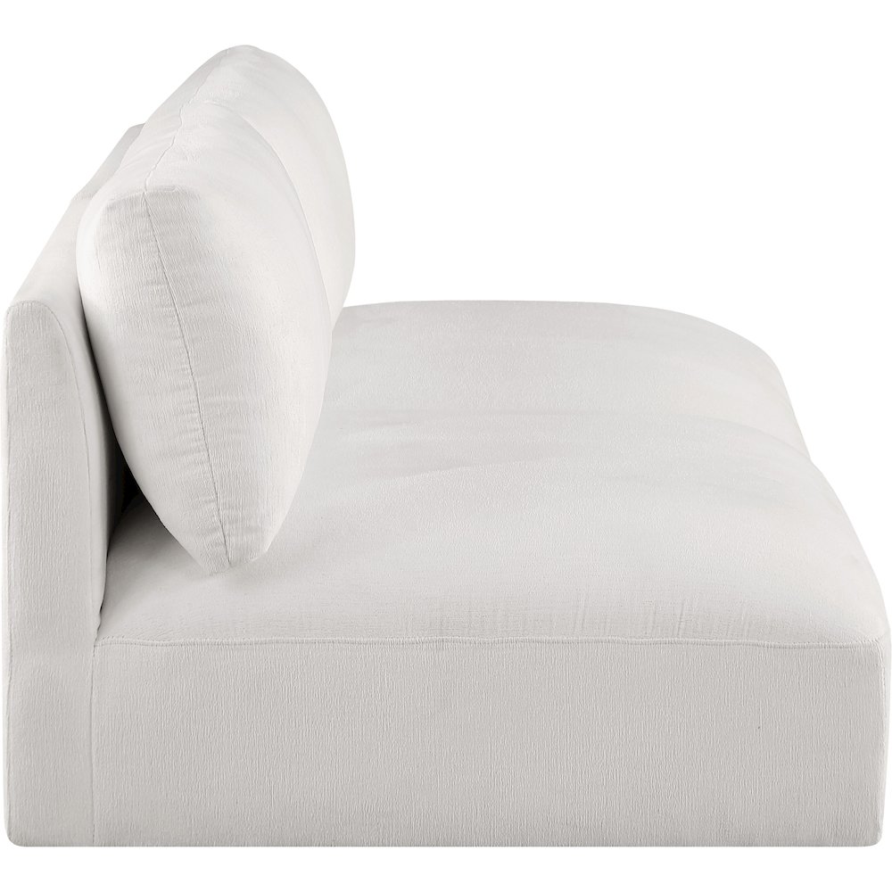 Ease Cream Polyester Fabric Modular Sofa. Picture 4