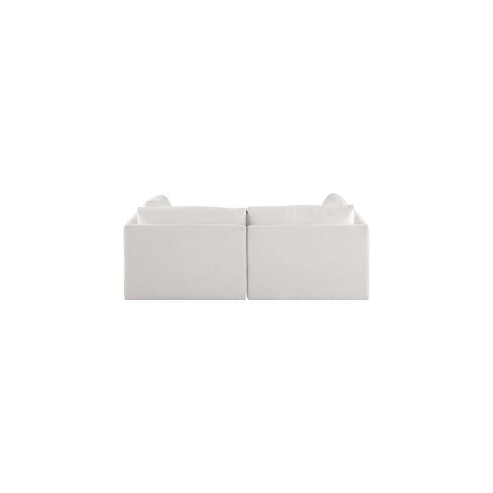 Ease Cream Polyester Fabric Modular Sofa. Picture 2