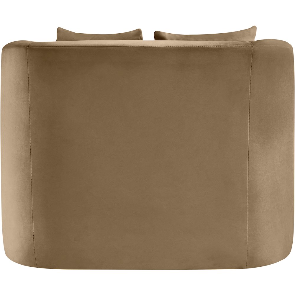 Alder Beige Velvet Chair. Picture 4