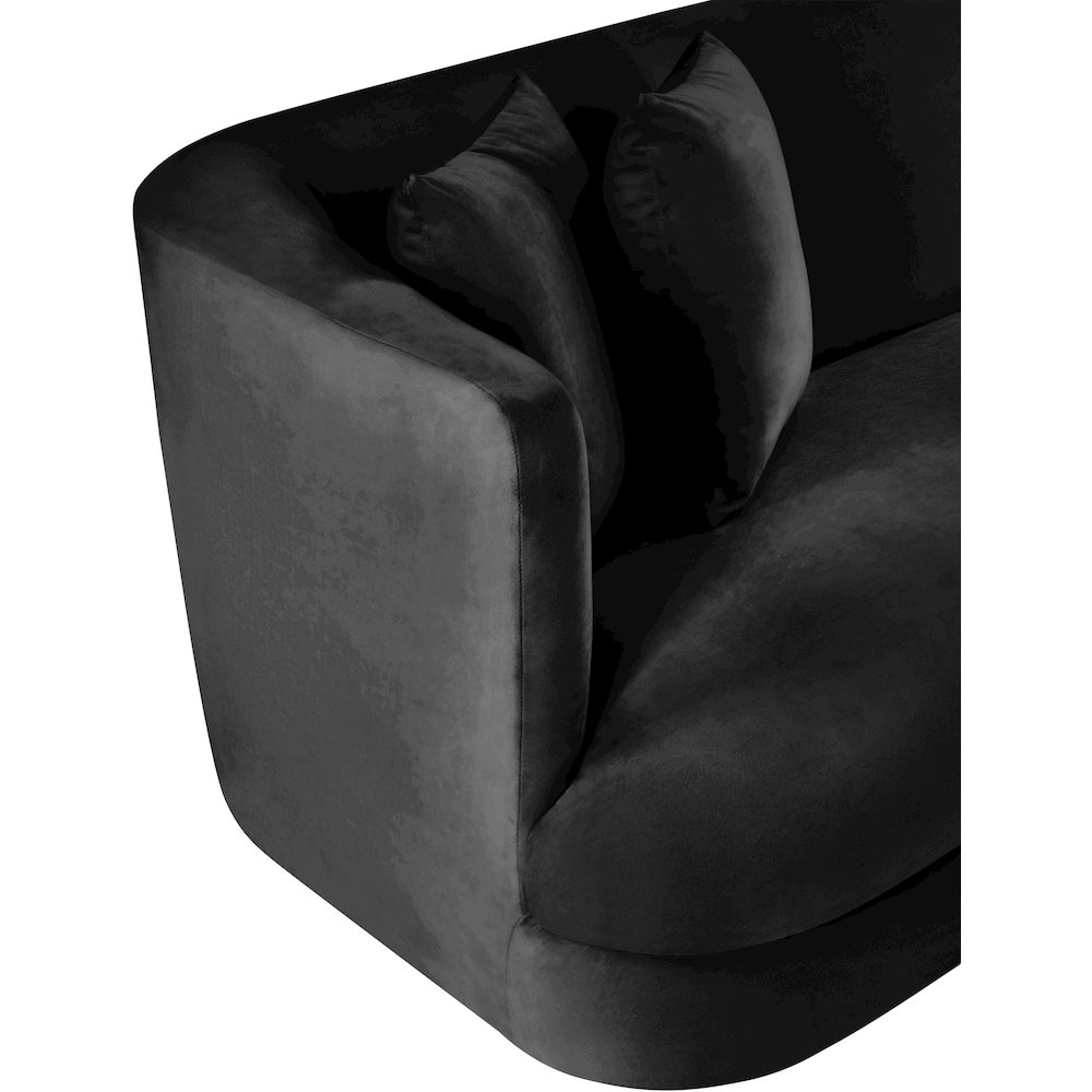 Alder Black Velvet Chair. Picture 9