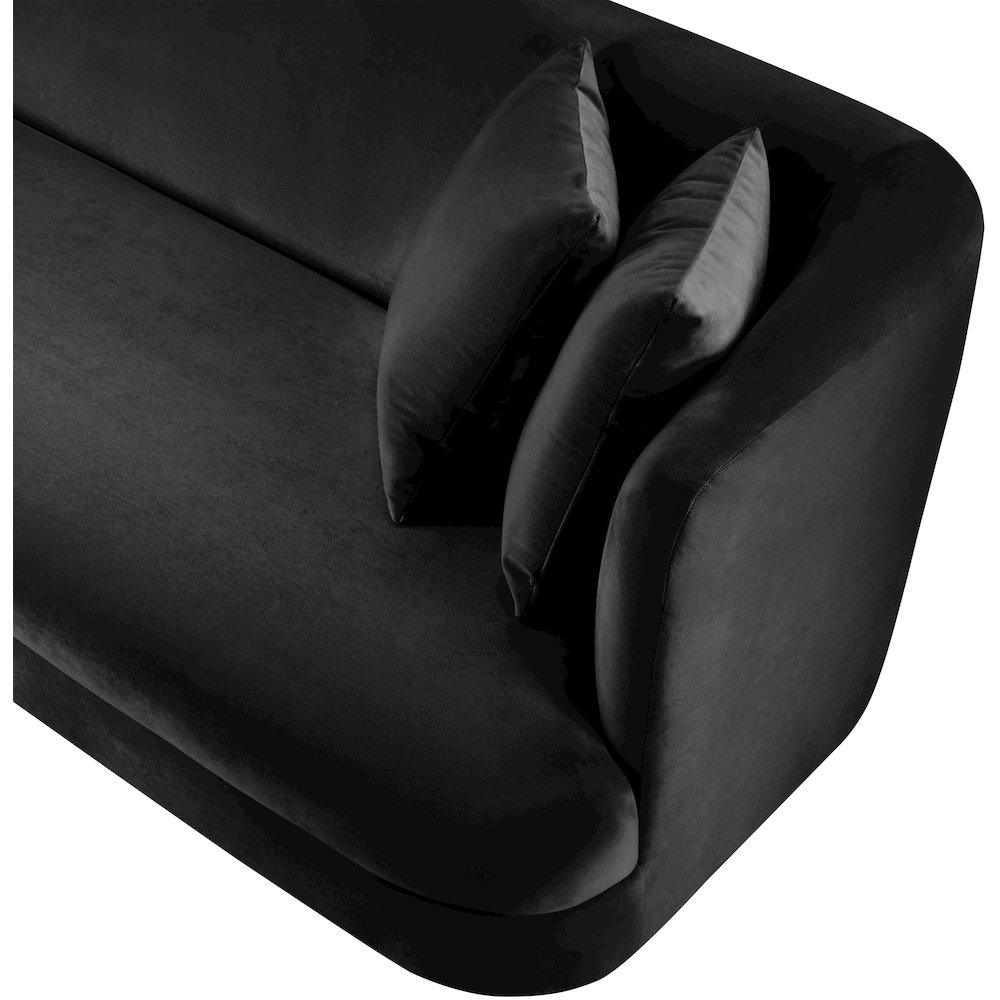 Alder Black Velvet Chair. Picture 10