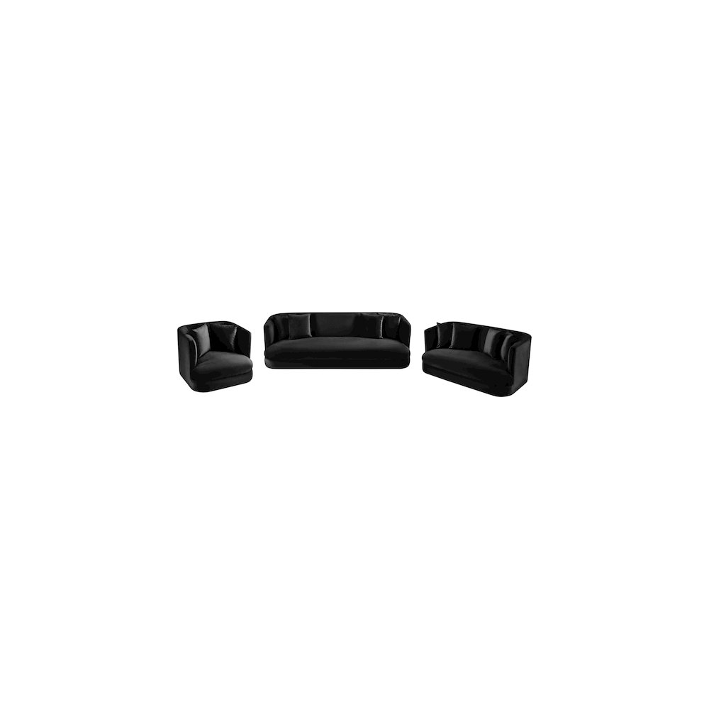 Alder Black Velvet Chair. Picture 11