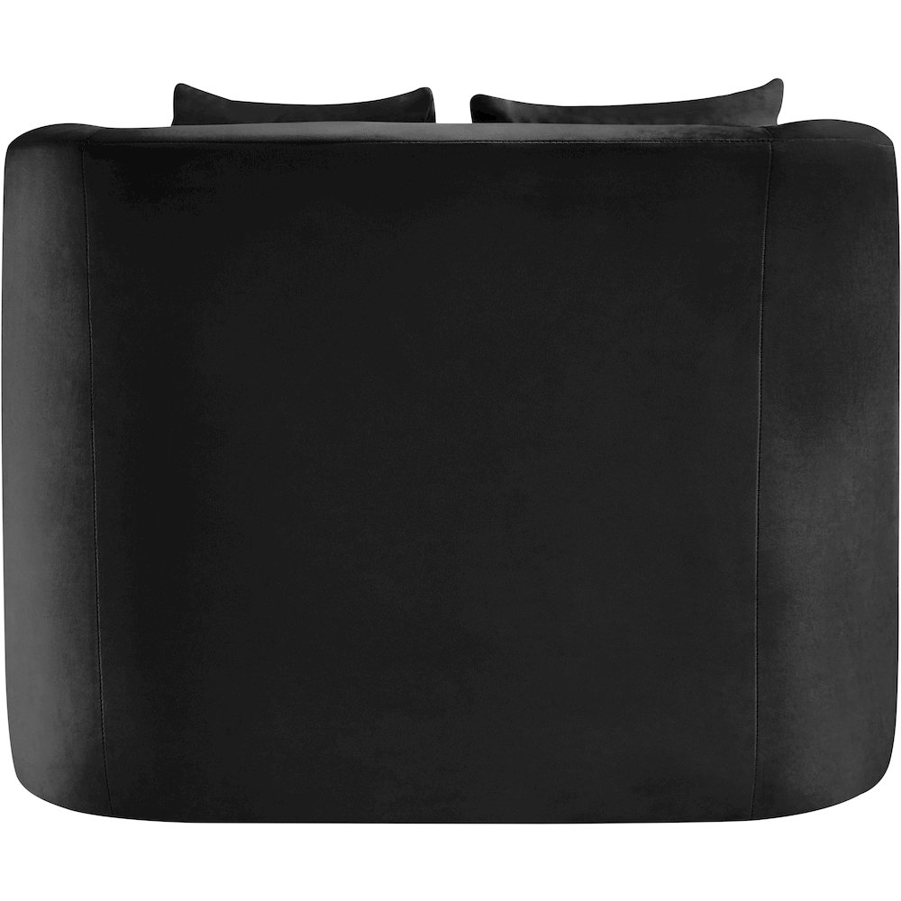 Alder Black Velvet Chair. Picture 4