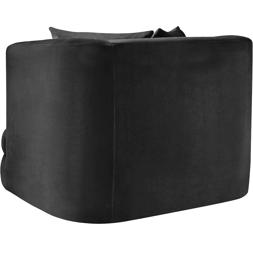 Alder Black Velvet Chair. Picture 5