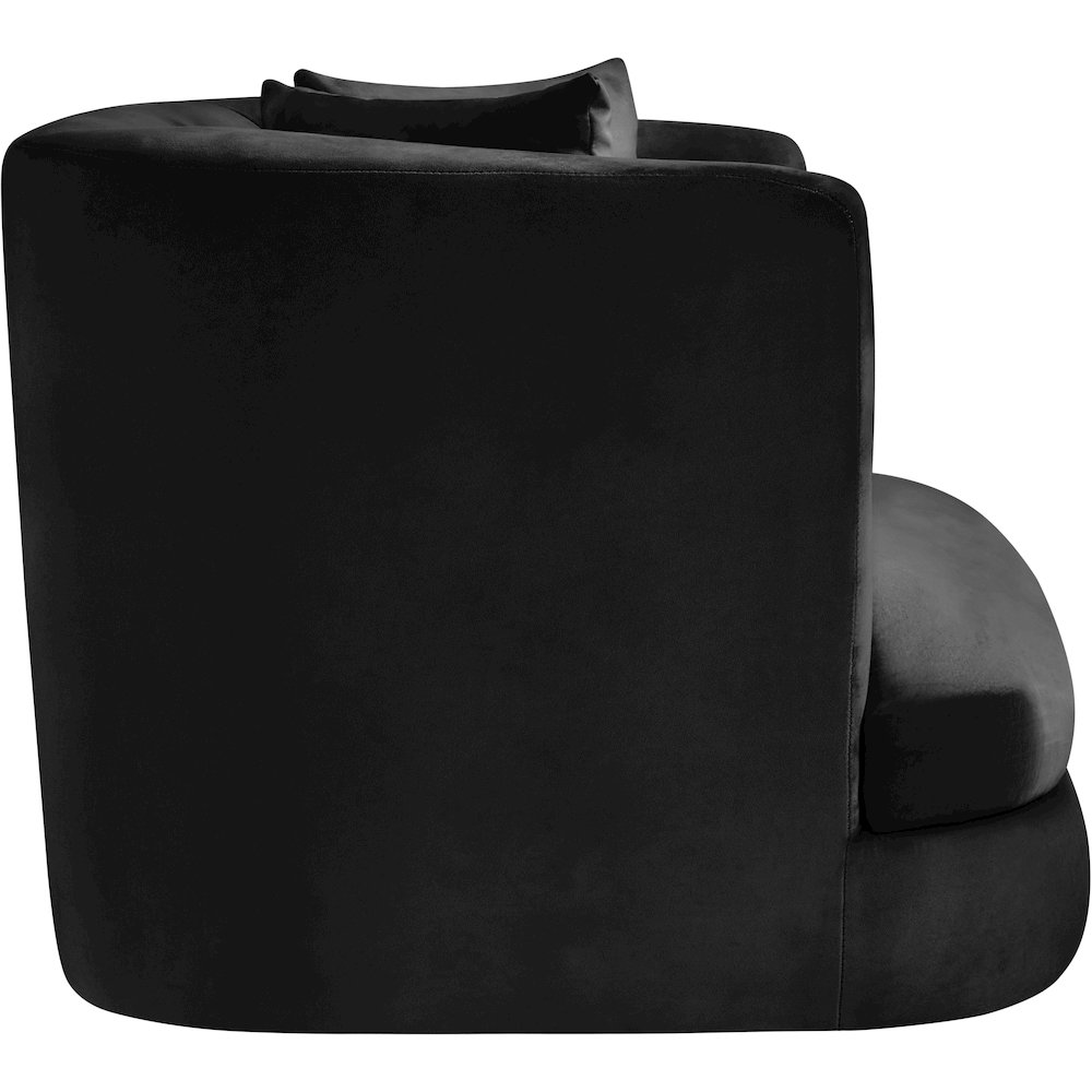 Alder Black Velvet Chair. Picture 6